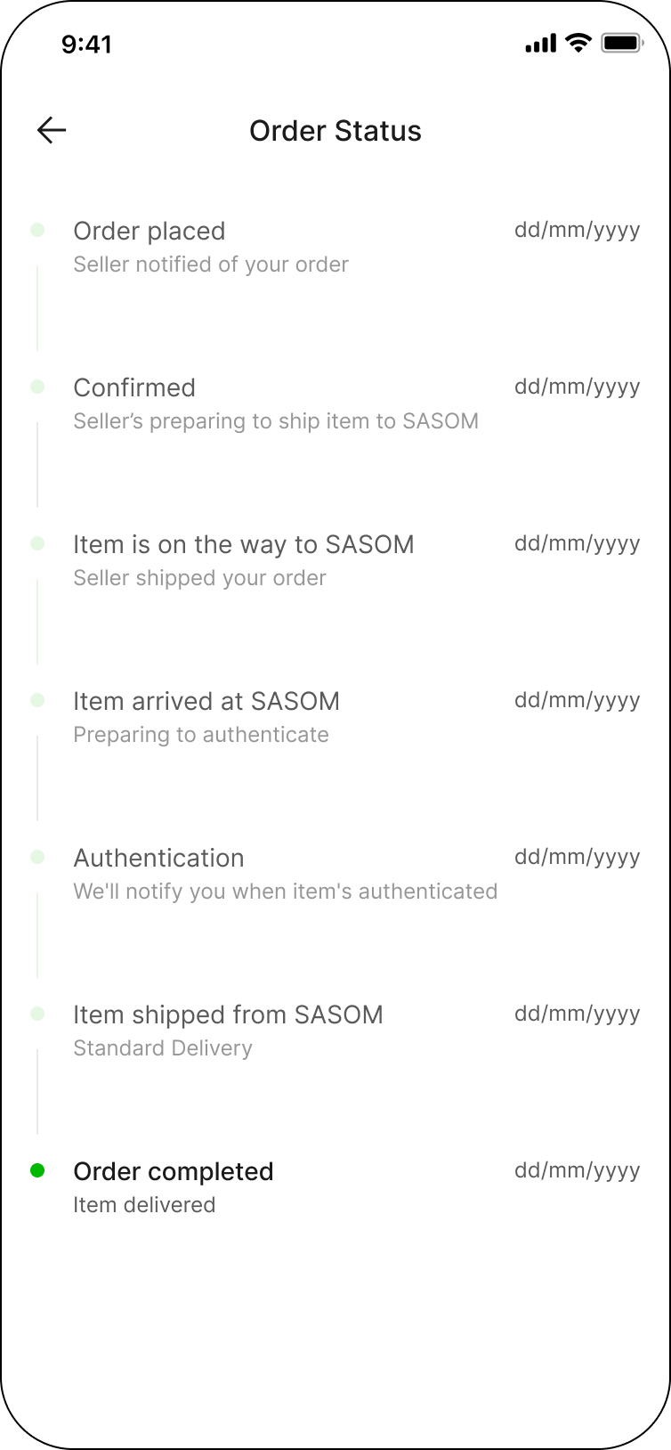 What does the order status mean? Help Center